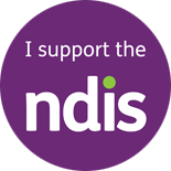 I support the NDIS logo